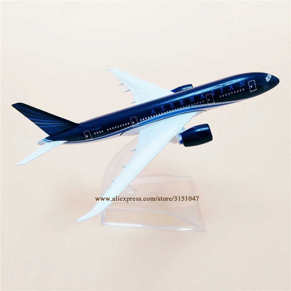 Сплав металла Air azerbaiana B787 авиакомпания модель самолета azerbaiana Boeing 787 Airways модель самолета Стенд самолет детские подарки 16 см