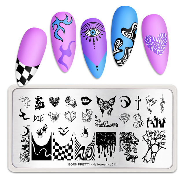 PRETTY Nature Leaves Plants Design Image Template Nail Stamping Plates Stainless Steel Nail Decoration Plate