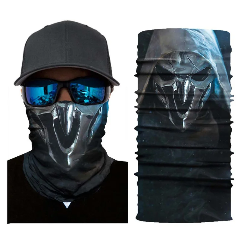 Зимняя велосипедная маска для лица Спортивная Бандана с УФ-защитой нейтральный открытый головной шарф Шея непромокаемая лицевая маска Хэллоуин волшебный тюрбан