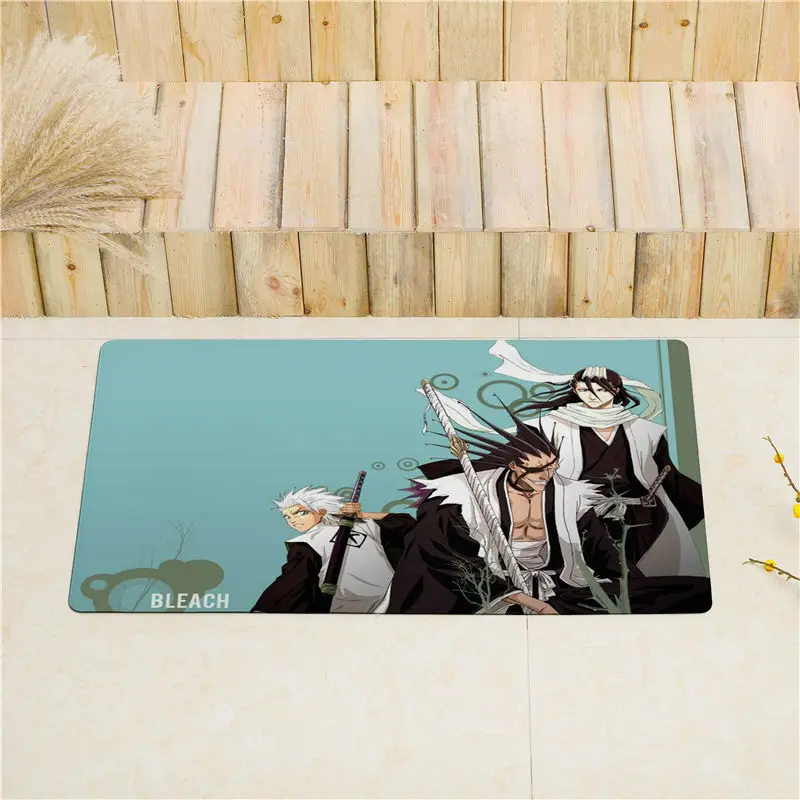 10 Мультфильм Аниме BLEACH входная дверь коврики для кухни для напольные коврики нескользящий коврик для дома ПВХ мягкая кожа ковер в холл ковер - Цвет: 10