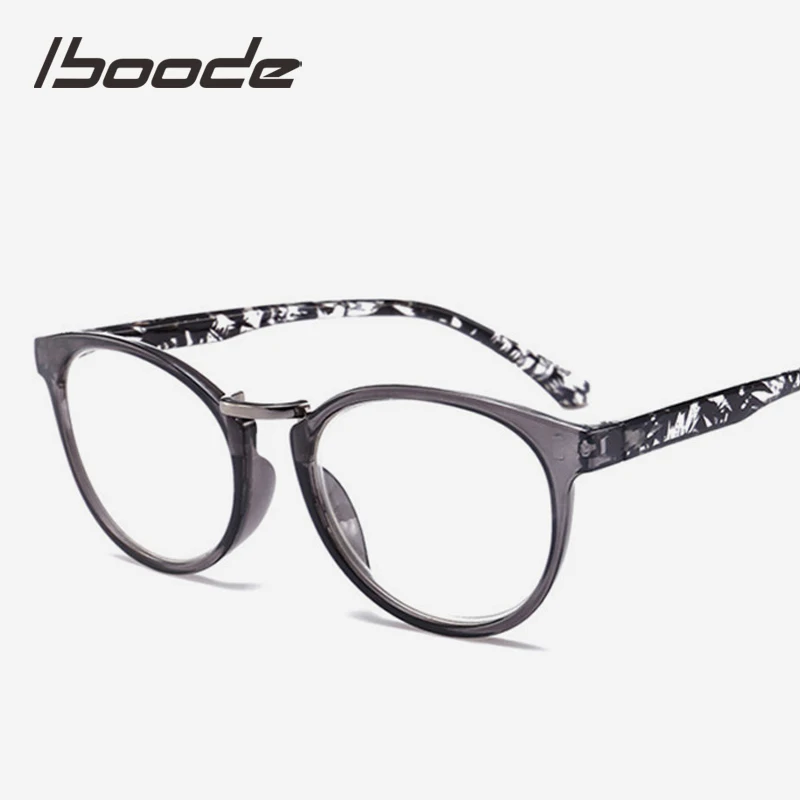 

iboode Reading Glasses Women Men Rrtro Vintage Round Presbyopia Glasses Clear Lens Presbyopic Spectacles With Diopter +1.0to+4.0