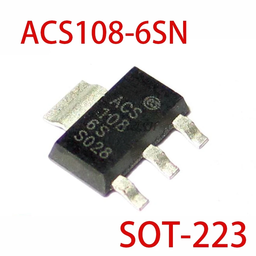 10 шт. ACS108-6SN 0.8A 600V СОТ-223 ACS108-6SN-TR ACS108 108-6S | Электронные компоненты и принадлежности