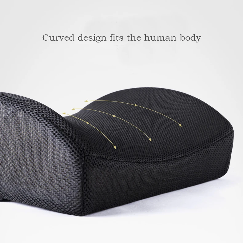 Orthopedics Hemorrhoids Seat Cushion Memory Foam Car Rebound Cushion Office Chair Lumbar Support Pain Relief Breathable Pillow