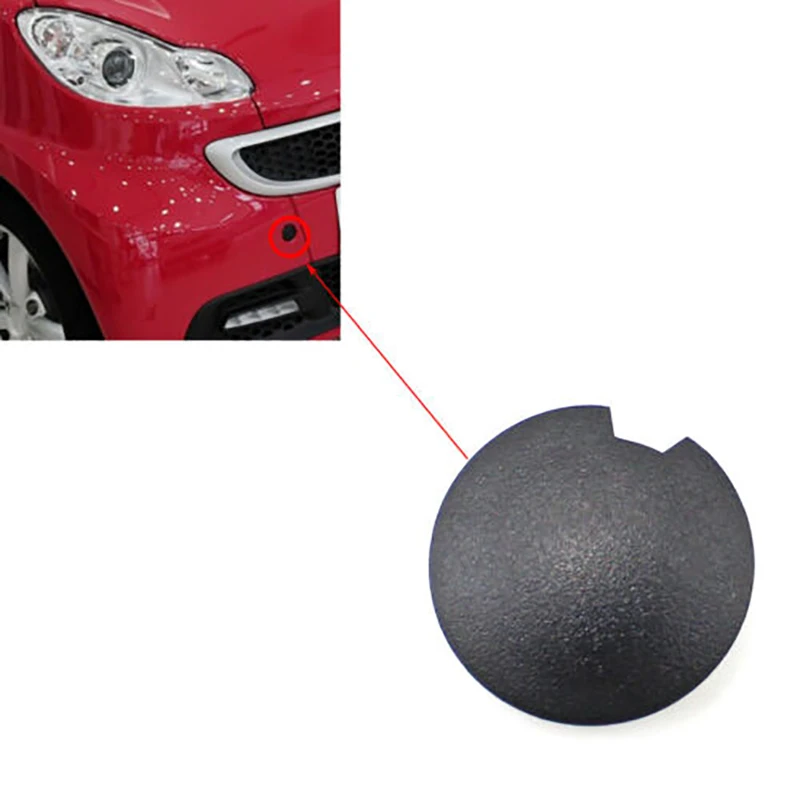 Black Car Front Rear Bumper Tow Hook Eye Coupler Trailer Cover Cap Plug 4518850122 C22A For Smart Fortwo 2007- 2013 2014 2015 | Автомобили