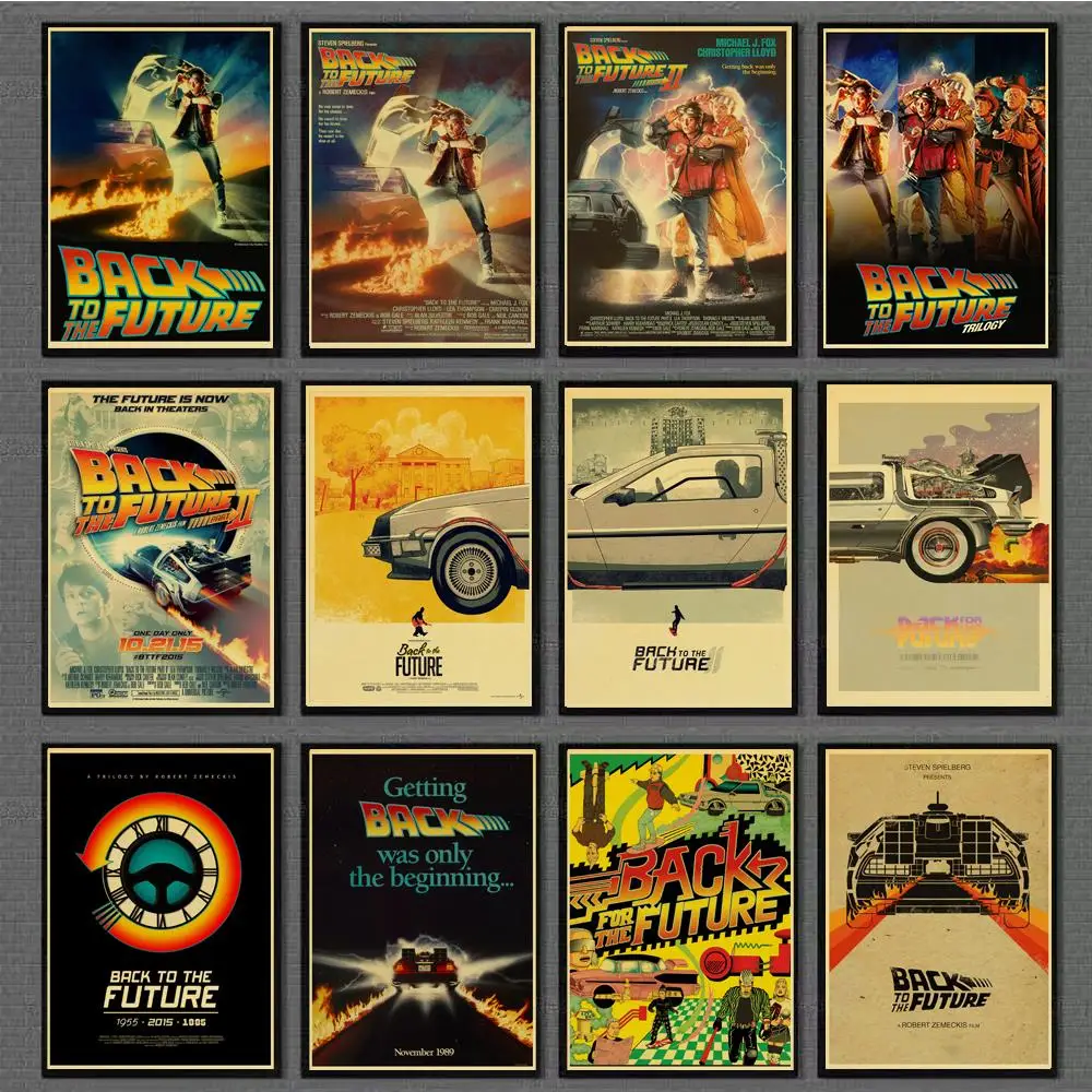 Classic Movie Back To The Future Vintage Posters For Home/Bar/Living Decor kraft Paper high quality poster wall sticker