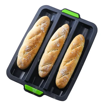 

Food Grade Silicone Bread Baking Tray French Non-Stick Bread Tin Baguette Baking Tray Loaf Baking Tray Cake Tools Baking Mold