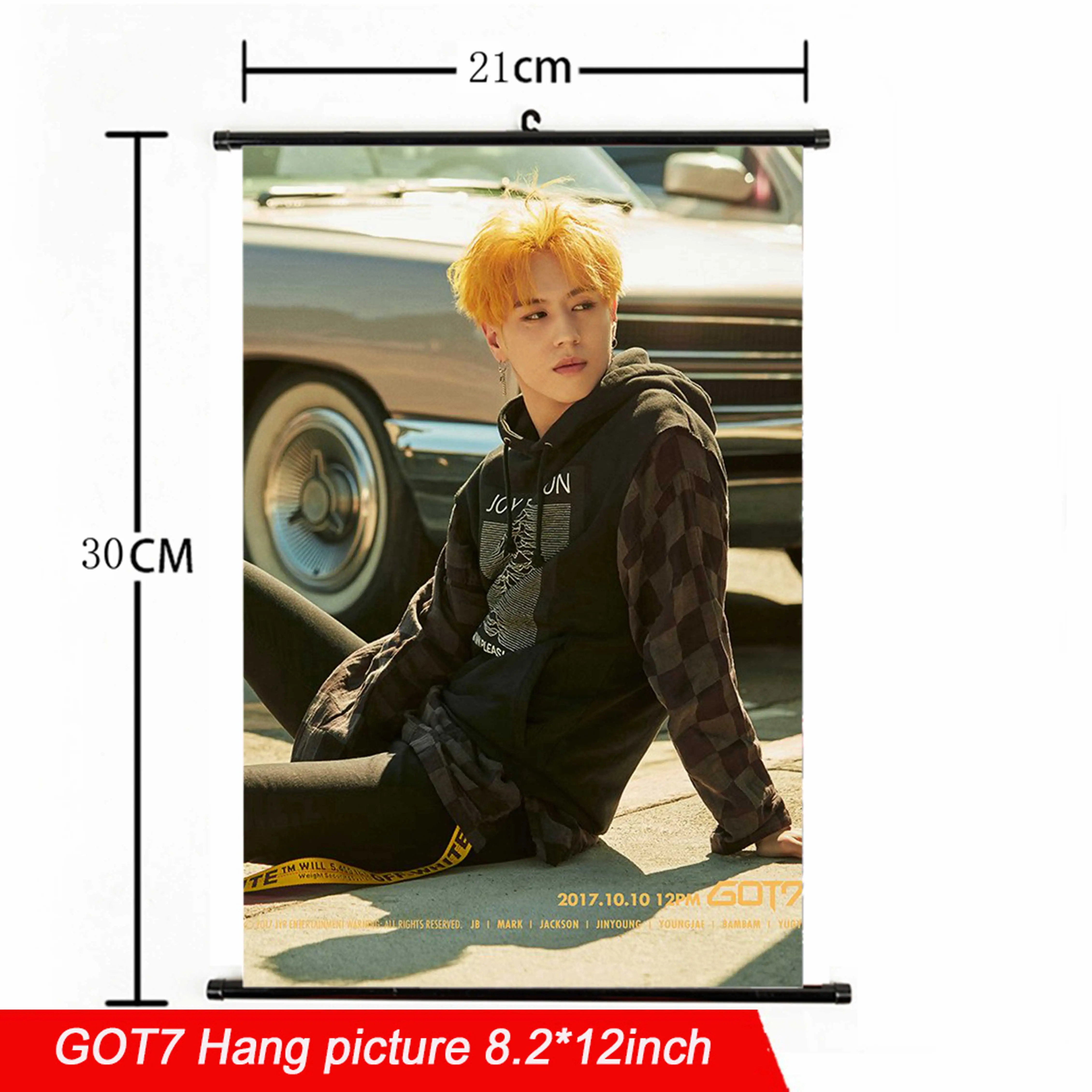 GOT 13 Мода Kpop GOT7 повесить картину 21*30 см Ткань плакат альбом высокое качество GOT7 альбом повесить фото для поклонников Коллекция подарков - Цвет: GOT 13