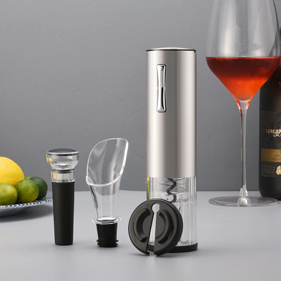 4 In 1 Rechargeable USB Electric Electric Wine Opener Bottle Opener Kit