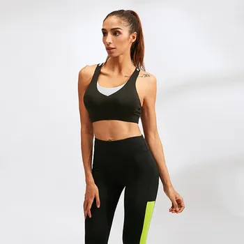 

Women Sports Bra Seamless High Stretch Breathable Top Fitness Padded for Running Gym Crop Bra Shockproof Sport Bra