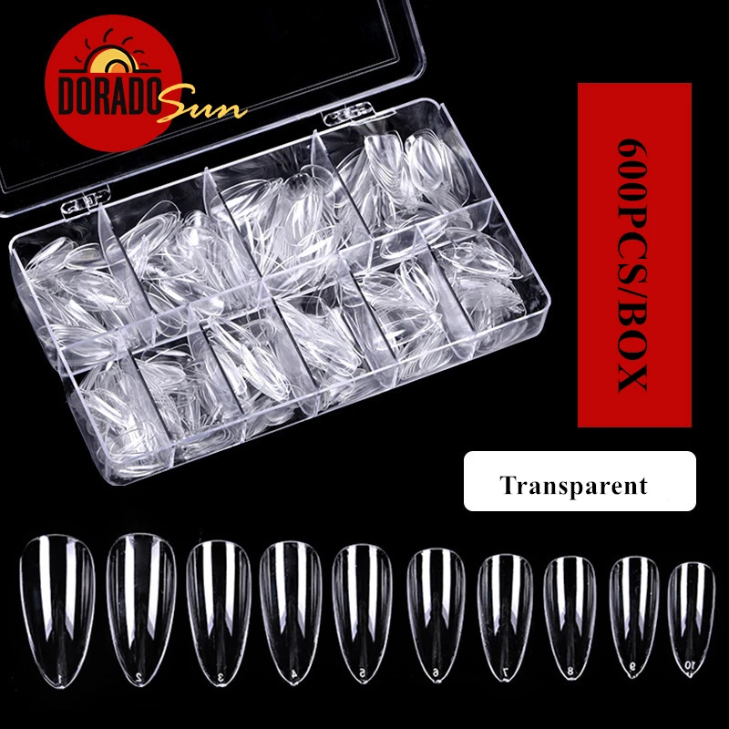 

Fake Nails False Nail Art Tips Flat Shape Full Cover Manicure Fake Nail Tips 500pcs