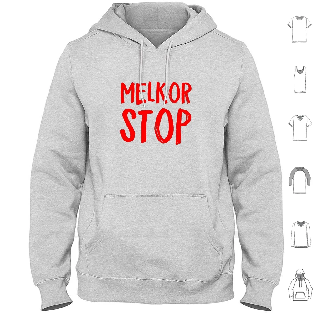 Felpe Con Cappuccio Melkor Stop Manica Lunga Melkor Silmarillion Stop Tolkien Geek