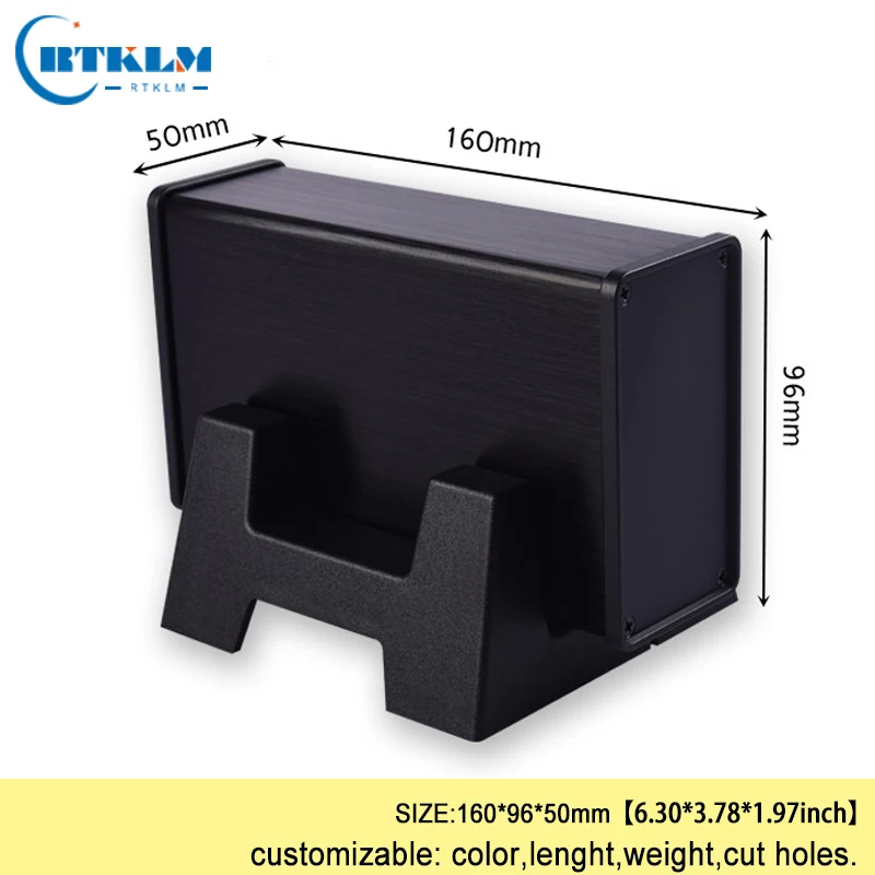 Алюминиевая распределительная коробка электроника Сделай Сам Корпус Пластмассовый для электрооборудования экструдированный металлическое соединение корпус распределительная коробка 160*96*50 мм