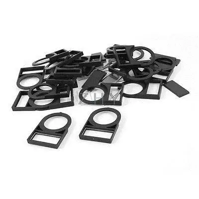 

22mm Ring Dia Plastic Push Button Switch Panel Label Frame Holder 20 Pcs