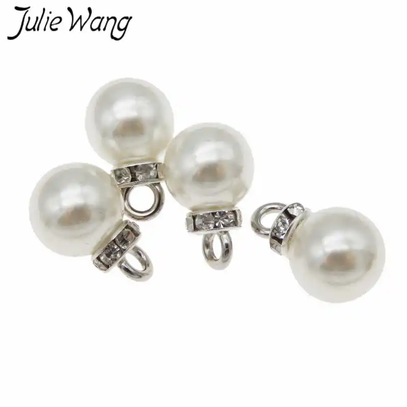Мужские подвески с белым жемчугом Julie Wang 10 шт. колпачки из сплава браслет серьги