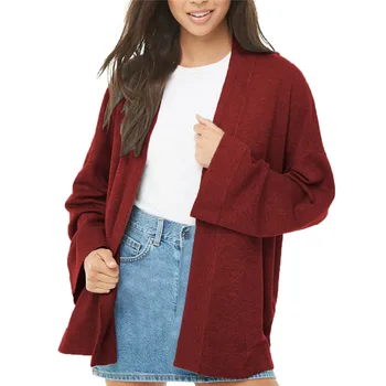 

Casual Loose Outerwear Coat Women Jacket Black Cardigans Open Stitch Jackets Casual Long Sleeve Oversized Jackets Ladies