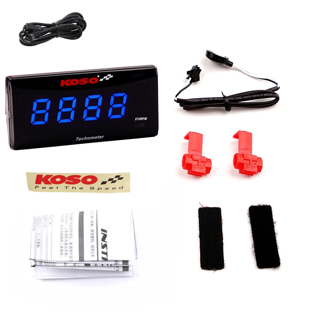 

Koso Motorcycle Tachometer Gauge 0~20000 RPM for Yamaha Nmax BMW KAWASAKI with Digital Moto Temperature Gauge Choose