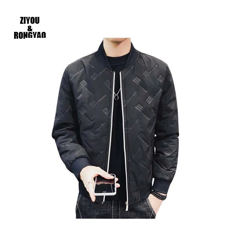 

Men's Short Cotton-padded Man Jackets Thick Winter warm Stand CollarMale High Quality Overcoats Keep Warm Outerwear oversize