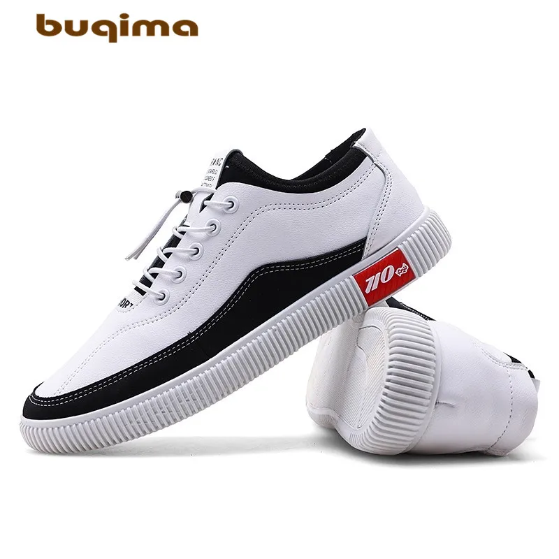 

Buqima men's casual shoes shoes small white shoes lazy shoes elastic buckle design spring and autumn trend
