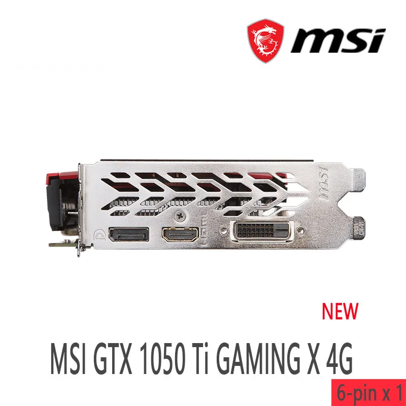 MSI GeForce GTX 1050 Ti  4G GDDR5 GTX1050TI Desktop CPU Motherboard NEW best graphics card for pc