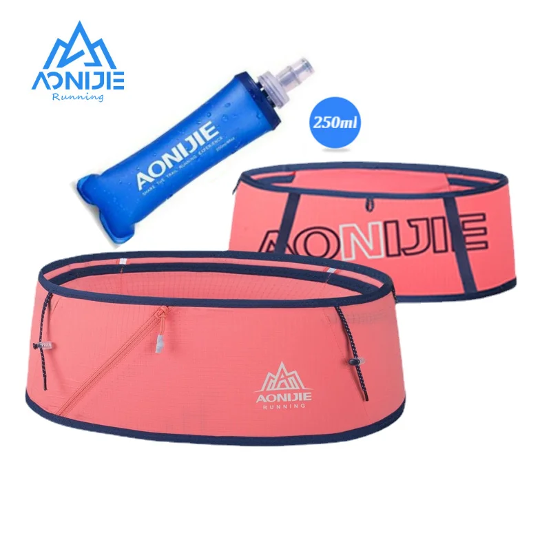 

AONIJIE W8101 Hydration Running Belt Waist Pack Travel Money Bag Trail Marathon Gym Workout Fitness Mobile Phone Holder 250ml