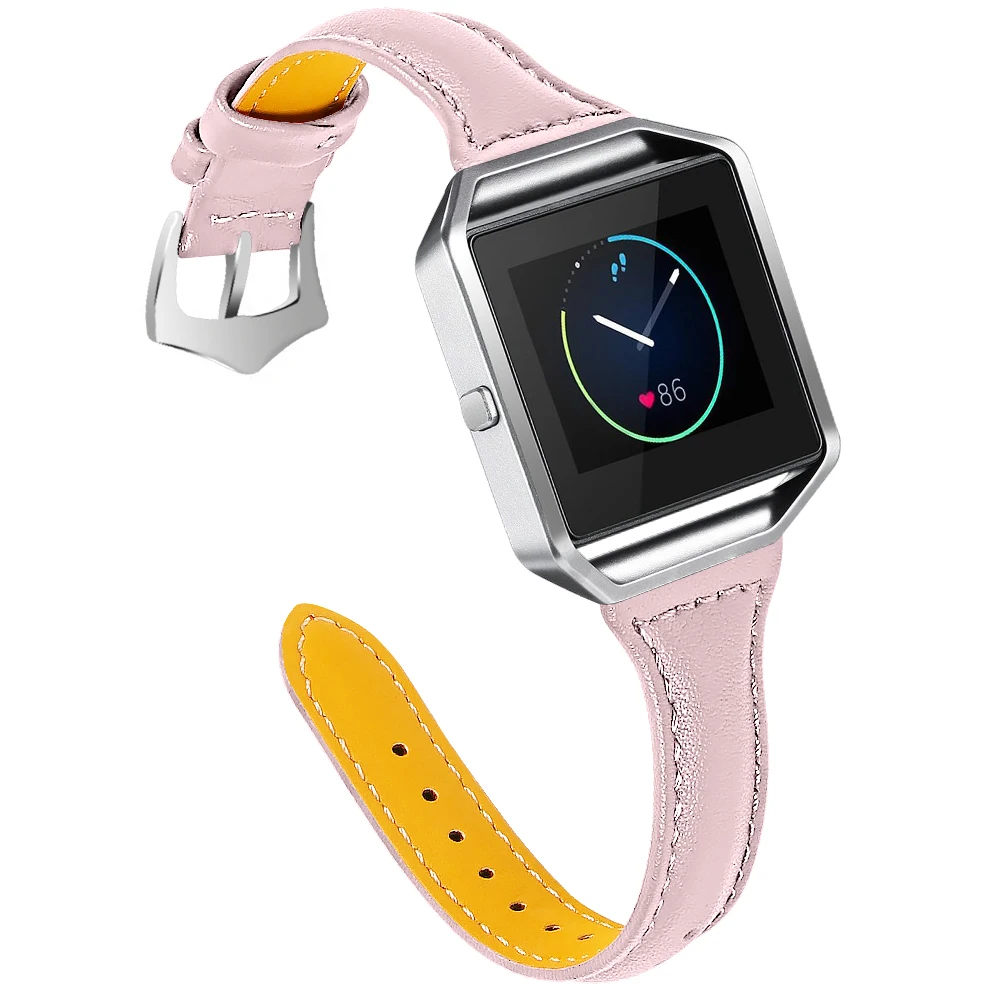 OULUCCI кожаный ремешок для fitbit blaze ремешок из нержавеющей стали с пряжкой сменный тонкий спортивный ремешок для fitbit blaze Кожаный ремешок