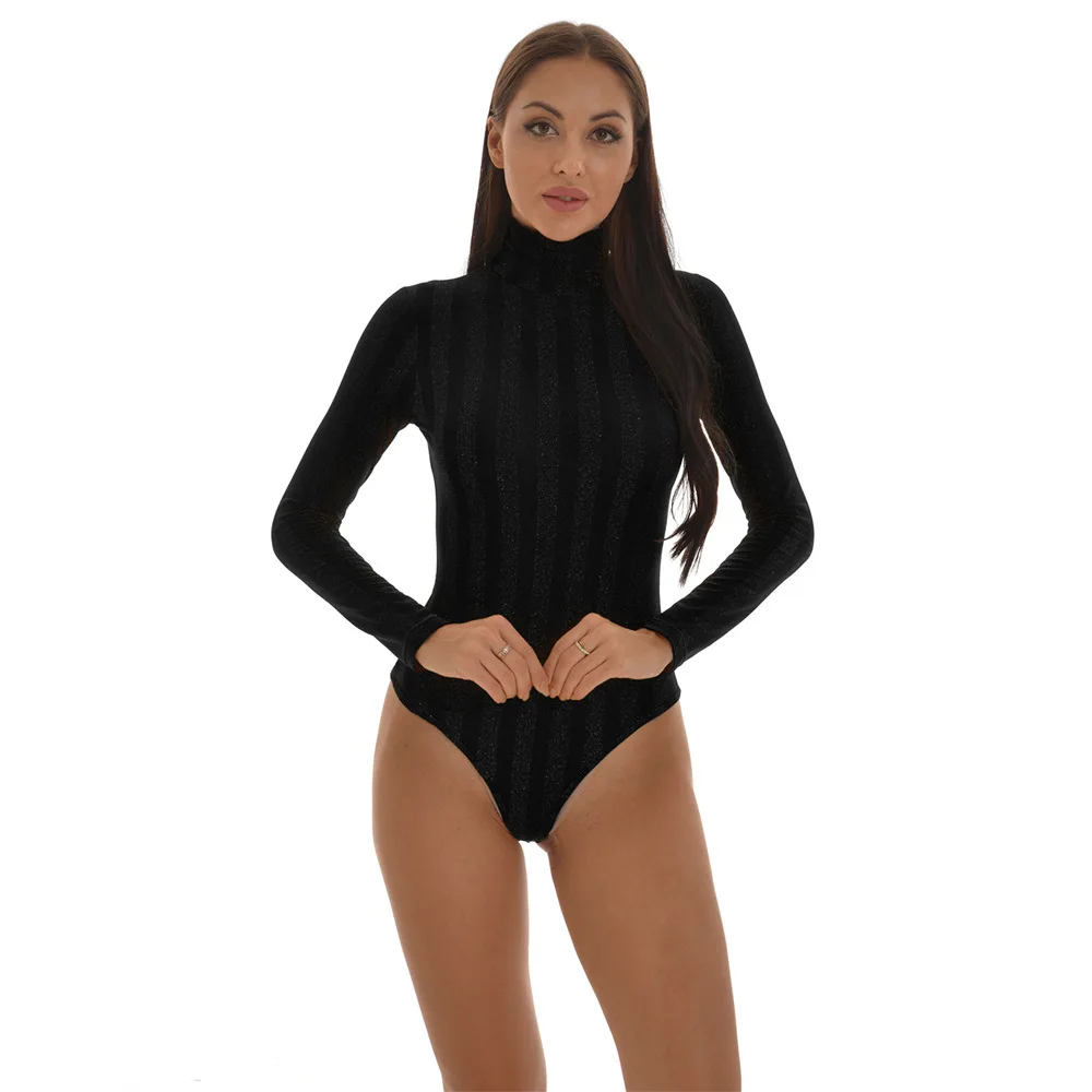 EIFER New women's style sexy mesh turtleneck long sleeve bodysuit for women 2020