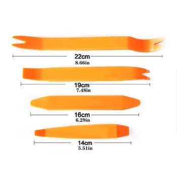 

Professional 4Pcs Automobile Audio Door Clip Panel Trim Dash Auto Radio Removal Pry Tools Set Car Panel Removal Tool