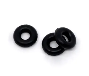 

DoreenBeads Black White Rubber Ring/ Silicone Beads Jewelry Findings 6mm for Clip Stopper Beads, Hole: 2.3mm 500 PCs new