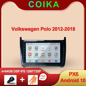

Android 10 System Car Head Unit Radio For Volkswagen Polo 2012-2018 WIFI BT Split Screen 4+64GB RAM OBD DVR SWC Multimedia USB