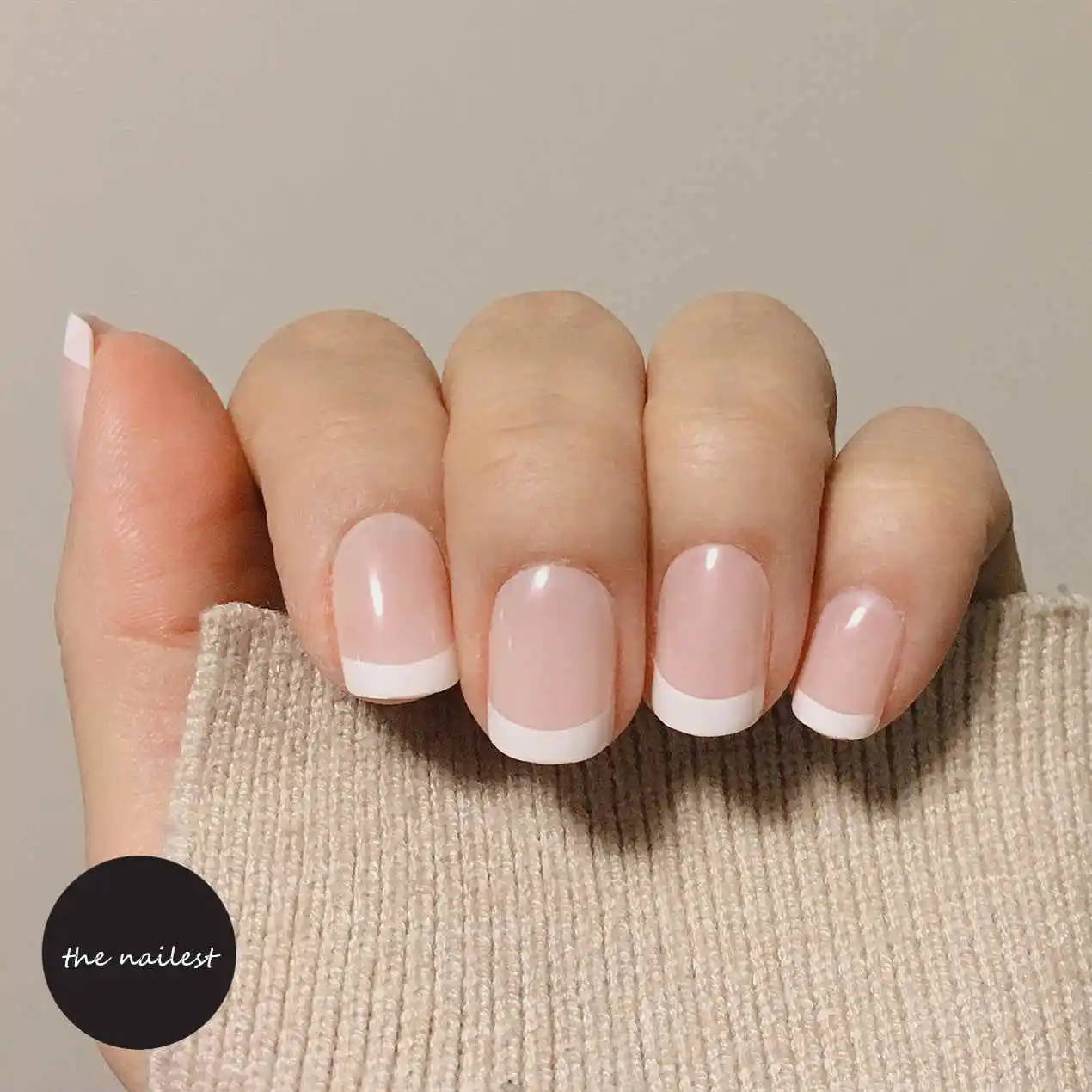 Short Matte Coffin Nails False Frosted Gray Faux Ongles With Autocollant Ballerina Shape Artificial Full Cover Fake Nails Matt - Цвет: f055