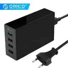 ORICO QC 2,0 быстрое зарядное устройство QC2.0* 1 5V2. 4A* 3 Max выход 4 порта USB настольное зарядное устройство для samsung Xiaomi huawei