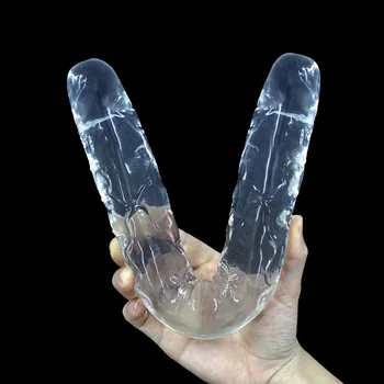 Double head Dildo Long Realistic Dildo Double Ended Dildo Flexible Big Penis for Women Masturbator Sex Toys for Lesbian 5