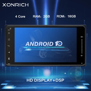 

2 din Android 10 Universal Car Radio Multimedia Player for Toyota Vios Crown Camry Hiace Previa Prado 120 150Corolla Rav4 Stereo