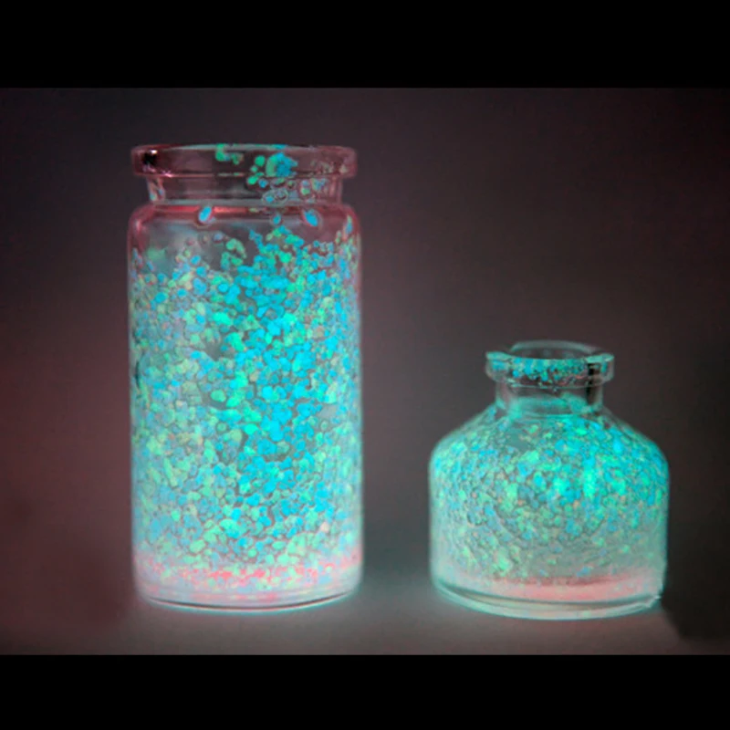 

10g 11 ColorsDIY Party Colorful Fluorescent Super Luminescent Particles Luminescent Bright Bright Sofa Light Party Decorations