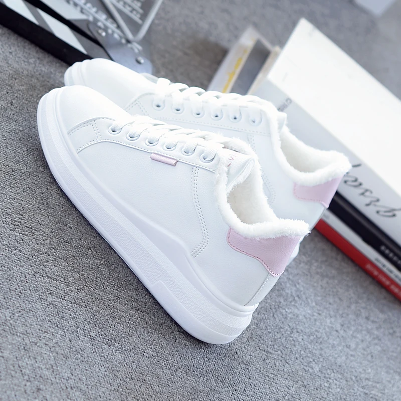 Tenis Mujer; Tenis Blancos; зимняя плюшевая спортивная обувь; женская обувь для тенниса; женские устойчивые спортивные кроссовки для фитнеса; кроссовки