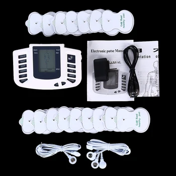 

Electrical Muscle Stimulator Slimming Massager Pulse Tens Acupuncture Machine + Slippers +16Pads +USB Cable US/EU Plug