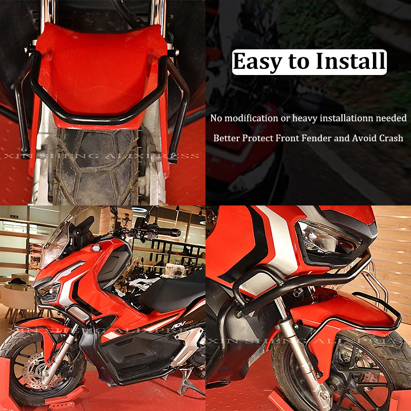 2020 ADV 150 Steel Front Wheel Bumper Cover Mudguard Fender Guard Frame Protector Crash Bar For Honda ADV 150 2020 ADV1507
