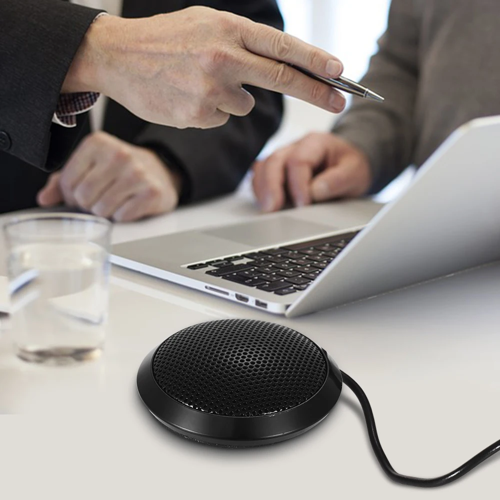 

Desktop Omni-directional Microphone Mic with USB Port for Computers Laptops Portable Mic for Conference Meeting Education