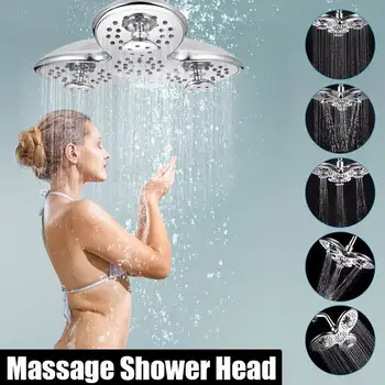 

Chrome 9.5 inch Rainfall Shower Head Showerhead Chrome Finish Top Rain Head Shower Faucet Head Waterfall adjustable