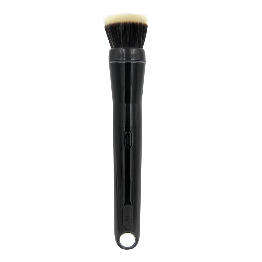 

Electric Makeup Brush USB Rechargeable Brush Head Removable Automatic Rotating Makeup Brushes with 2 Brush Heads