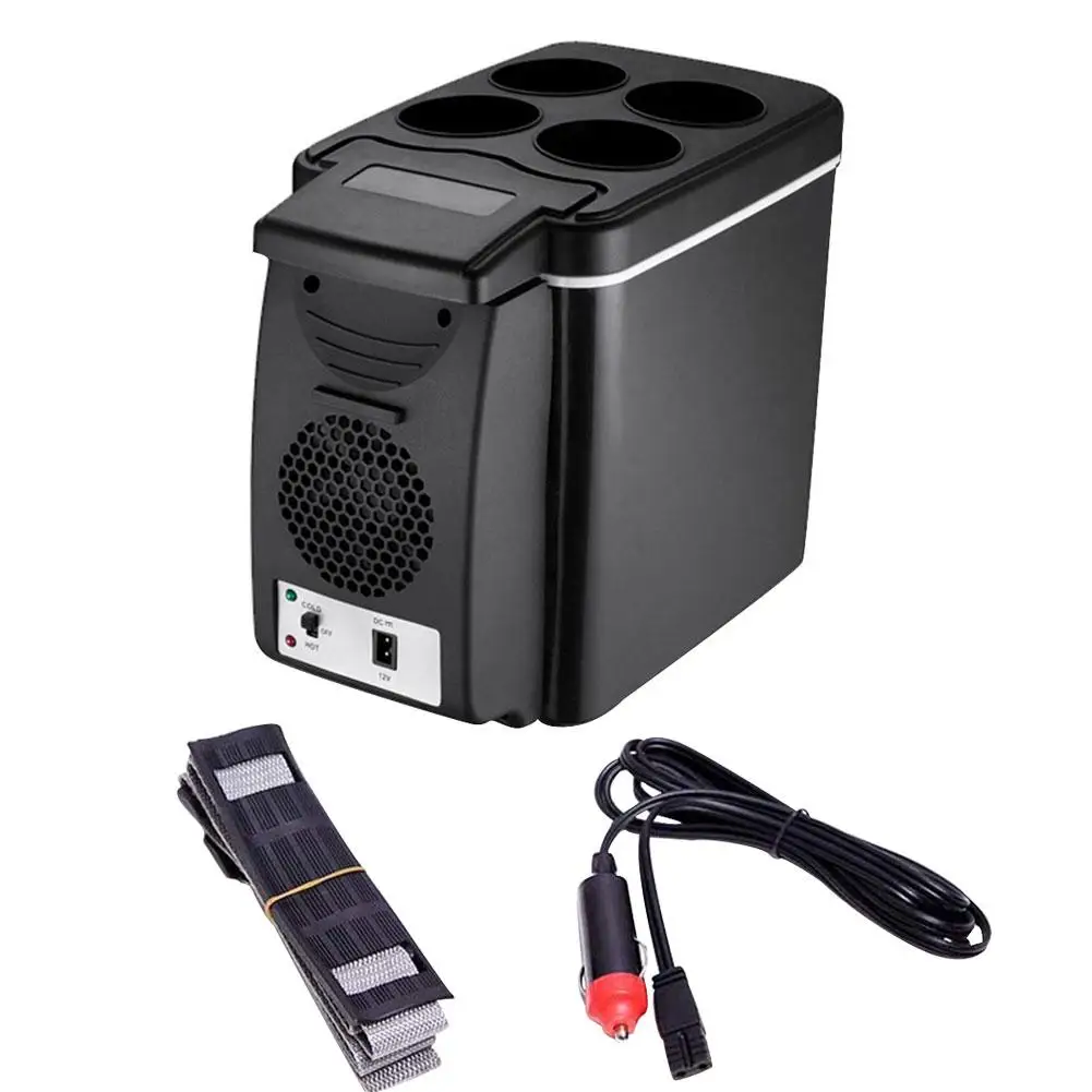 Car Interior Supplies Accessories 12V 6 Liter Car Mini Refrigerator Lightweight Dual-Use Insulated Cooler Box Container mini refrigerator camping refrigerator car refrigerator accessories