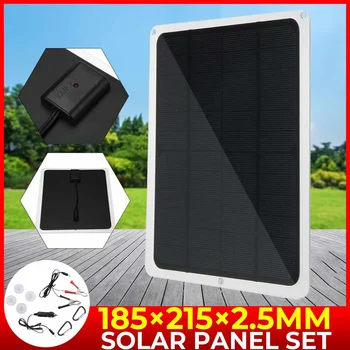 

NEW 18V 40W Solar Panel Monocrystalline Cell Solar Charger Controller with Alligator Clip Outdoor Rechargeable Power System