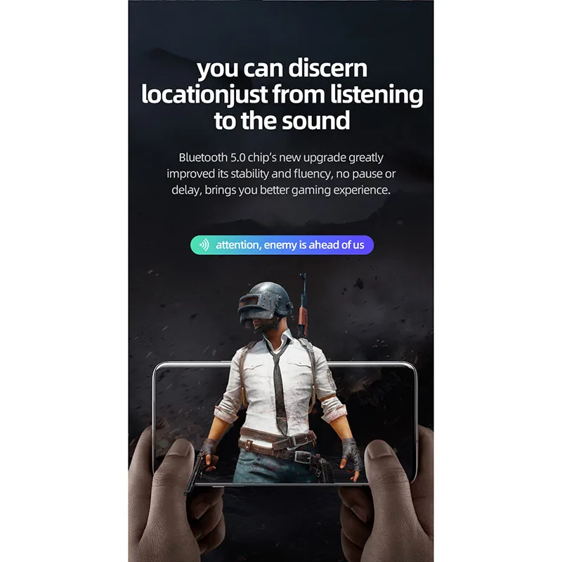 Беспроводные Bluetooth 5,0 наушники стерео игровая гарнитура с микрофоном