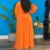 Women's Plus Size A Line Dress Solid Color V Neck Long Sleeve Fall Winter Work Sexy Maxi long Dress Dress 2