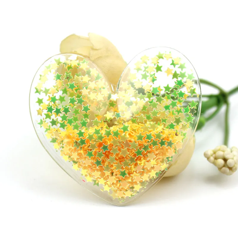 12 шт. ПВХ Звезда Корона голова мыши Прозрачный Bling bling Сердце течет аппликации для