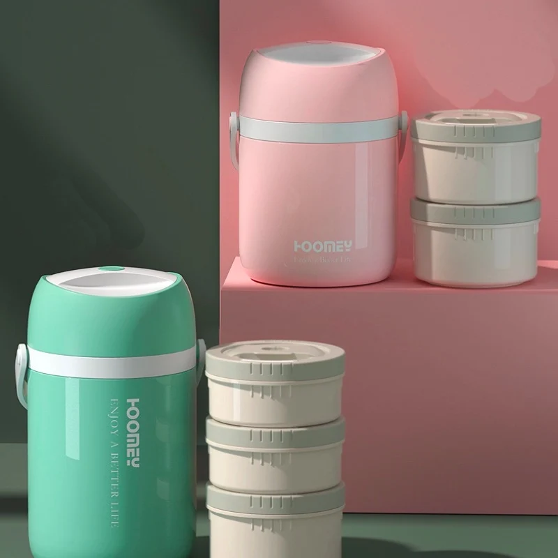 ショッピング卸売 暖かいステンレス鋼弁当箱の学生のローストシチュー鍋大人多層容器 3 層作業ランチボックス クリアランス買い Dev Thecomfortzonesoulfood Com