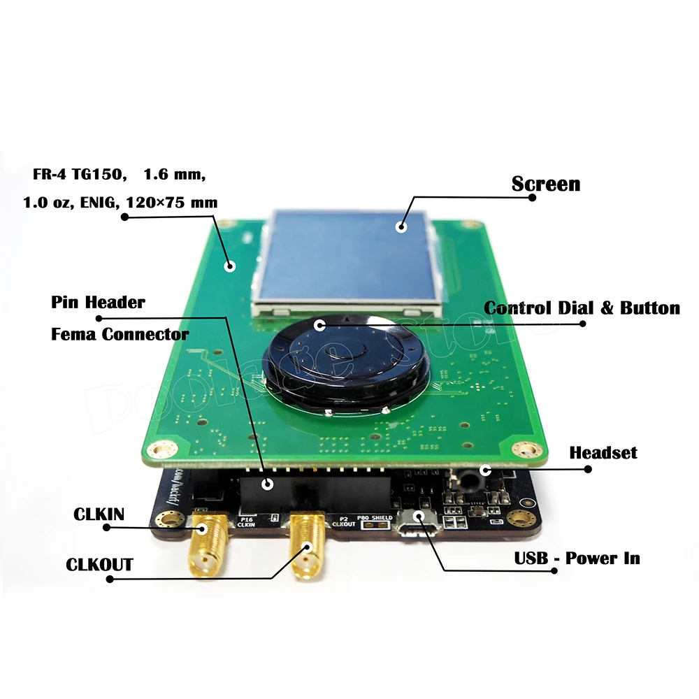 Консоль PortaPack 0.5ppm TXCO для HackRF One 1 МГц-6 ГГц SDR приемник и передача AM FM SSB ADS-B SSTV Ham Радио C1-007