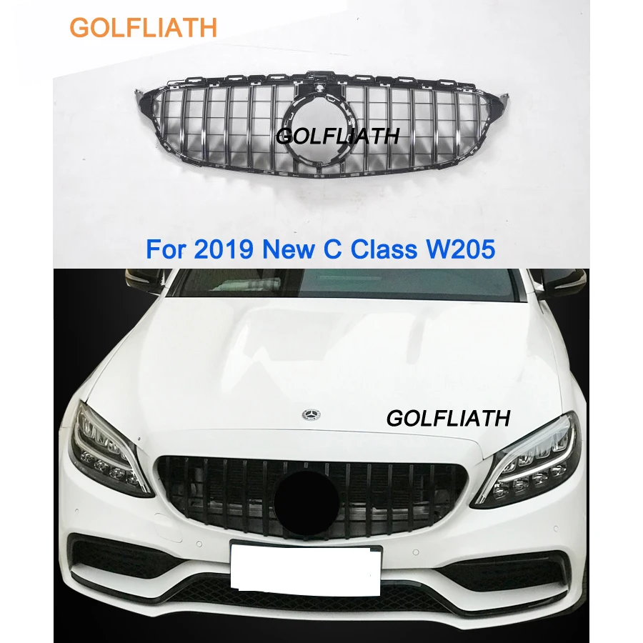 

Решетка-радиатор переднего бампера из АБС-пластика для mercedes C180, C200, C260, C300 Sports 2019