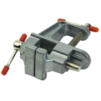 

Durable 3.5" Aluminum Small ^Jewelers Hobby *Clamp On Table Bench Vise Tool Vice
