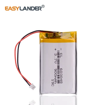 

3.7V 900mAh Lithium Polymer LiPo Rechargeable Battery with JST 1.25mm 2pin connector 603048 For Mp3 MP4 GPS bluetooth camera